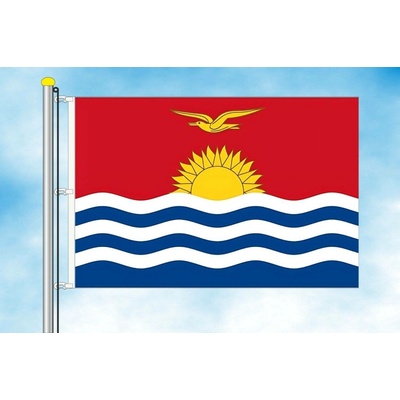 LIBEA, s.r.o. Vlajka Kiribati Rozměr: 30×45 cm, Uchycení: Karabiny na stožár