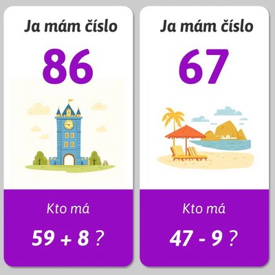 Ja mám, kto má Počítanie jedno a dvojciferných čísel do 100