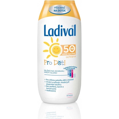 Ladival mléko na opalování pro děti SPF50 200 ml