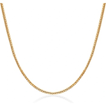 SAVICKI Синджирче Savicki 0, 9 мм: двуцветно злато, 585, лисича опашка