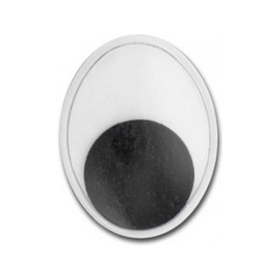 Pohyblivé oválné oči 9mm. 12ks