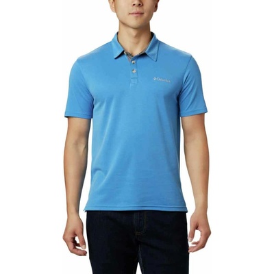Columbia Nelson Point Polo pánske tričko Oversize Azure Blue