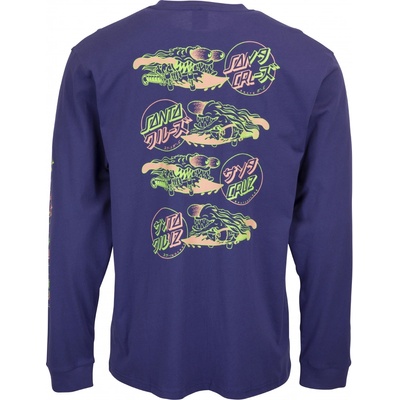 Santa Cruz Slasher Flip LS Tee navy blue