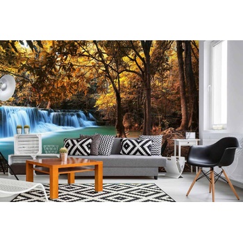 DIMEX ART s. r. o Самозалепваща се флизелинова фототапета есенна дълбока гора 375 x 250 см