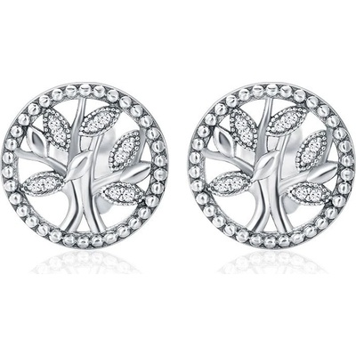 Grace Silver Jewellery stříbrné náušnice se zirkony Uma strom života E-RHE619/206 stříbrná