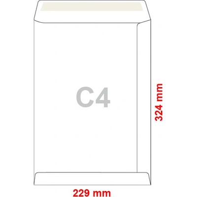 Obálky C4 229x324 mm tašky ofset samolepiace, 250 ks