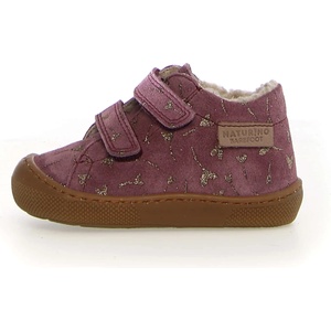 Naturino Детски обувки barefoot Naturino Kid's Barefoot Amur VL Suede Printed Barefoot shoes - Plum - размер 21 (EU) (702-4359-0413)
