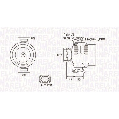 Generátor MAGNETI MARELLI 063731740010