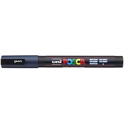 uni Декоративен маркер, 0, 9-1, 3 мм, UNI "Posca PC-3M", морско синьо 284893000 (284893000)