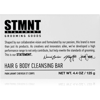 STMNT Care Hair & Body Cleansing Bar почистващ твърд сапун за коса, брада и тяло 125 гр