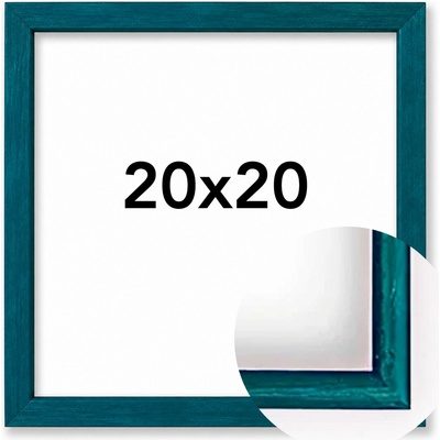 Fotorámeček Vídeň Rozměr: 20 x 20 cm, Barva: Modrá, Typ zasklení: Plexi