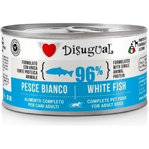 Disigual Консерва куче disugual 96% бяла риба един източник на животински протеин, за пораснали кучета от всички породи - БЯЛА РИБА, ПАСТЕТ