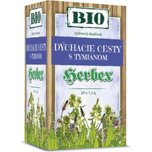 HERBEX BIO DÝCHACIE CESTY s tymiánom bylinná zmes čaj 20 x 1,2 g