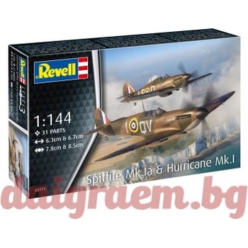 Revell Комплект 2бр. хоби модели REVELL 03771 - Spitfire Mk. Ia & Hawker Hurricane Mk. I (R03771)