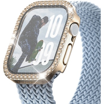 PanzerGlass Стъклен протектор за часовник PanzerGlass за Apple Watch 42 mm, Full Body - Bling Gold