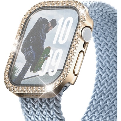 PanzerGlass Стъклен протектор за часовник PanzerGlass за Apple Watch 42 mm, Full Body - Bling Gold