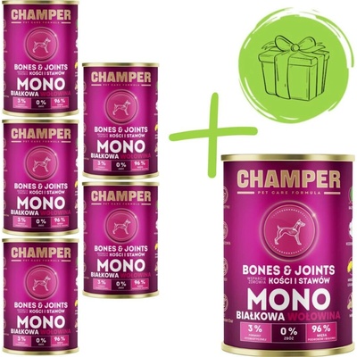 Champer Bones & Joints monoproteinové hovězí 6 x 400 g