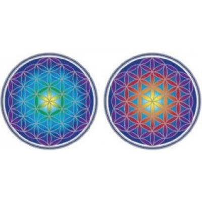 Mandala okenná nalepovacia - Kvet života - 2 malé