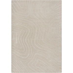 Flair Rugs Кремав ръчно изработен вълнен килим 120x170 cm Mesmerise Natural - Flair Rugs (503119377379)