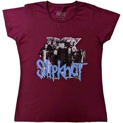 Slipknot Goat Logo Demon (Back Print) Maroon Red L Дамски Риза (<![CDATA[SKTS74LM03]]>)