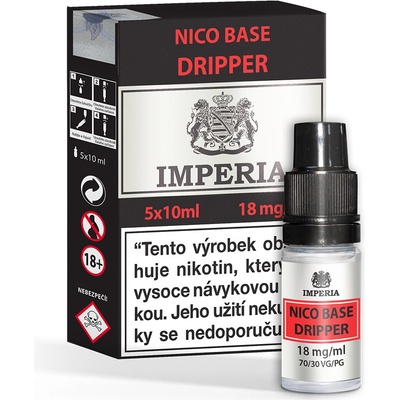 Imperia Nikotinová báze CZ Dripper PG30/VG70 18mg 5x10ml