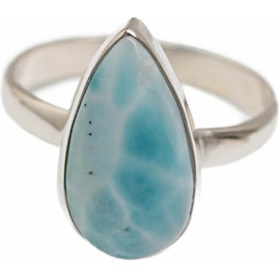 Nefertitis Larimar prsten stříbro R32