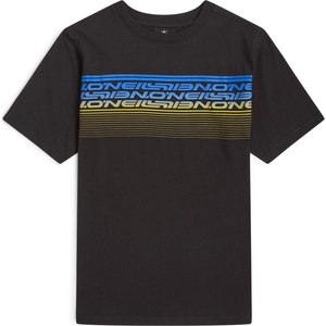 O'Neill Детска тениска O'Neill Kid's Logo Stripe T-Shirt - Black Out - размер 176 (EU) (704-6069-0116)