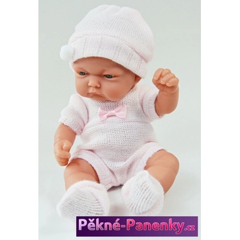 Antonio Juan Realistické koupací miminko Pitus Mantita růžové s dečkou 26 cm