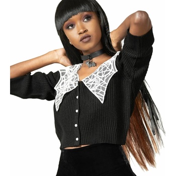 Image 1 of KILLSTAR дамски пуловер KILLSTAR - Clarita Chlo жилетка - Черен - KSRA008298