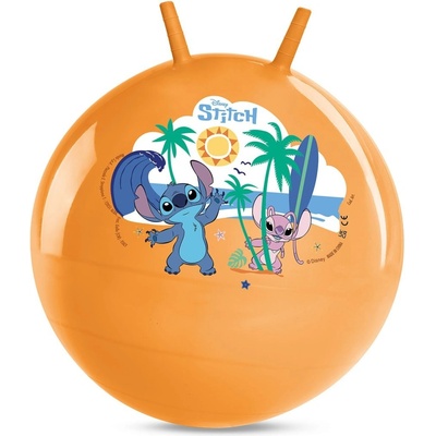 John Skákací míč Stitch 45-50cm oranžový