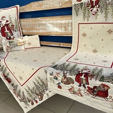 Tegatex Gobelínový ubrus Santa Claus se sáněmi 40x100 cm