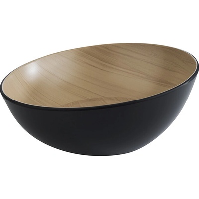 APS 84923 Melaminová mísa černá hnědá 1,6 l 250 x 110 mm