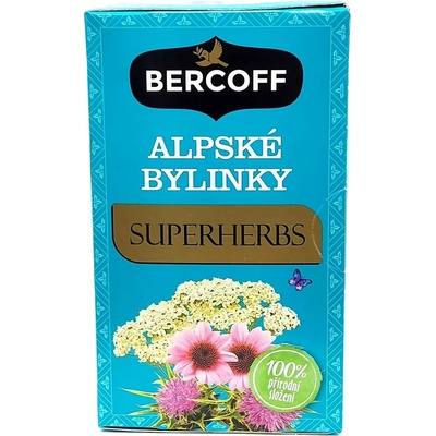 Bercoff Bylinná čajová směs ALPSKÉ BYLINKY 20 x 1,5 g