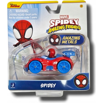 Auto Spider-Man a priatelia Spiderman, Kov, Viacfarebné, 7,5 cm