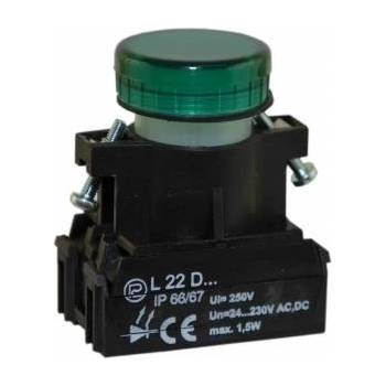 Promet Signal lamp 22mm green 24-230V AC/DC W0-LDU1-L22D Z