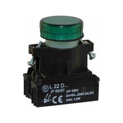 Promet Signal lamp 22mm green 24-230V AC/DC W0-LDU1-L22D Z