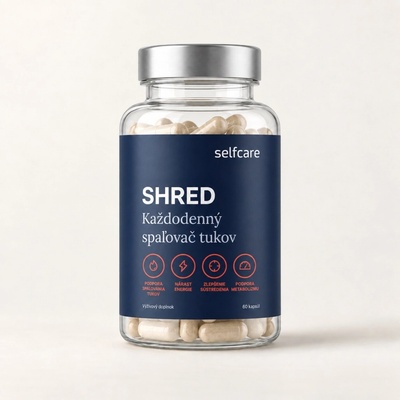 Selfcare SHRED – kofeín a guarana, 60 kapsúl