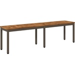 vidaXL Градинска пейка 161 x 35 x 45 см Солидно акациево дърво (901300)