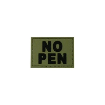 ARMED PATCHES PVC nášivka NO PEN, zelená