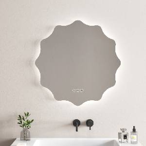 Inter Ceramic Огледало за баня с нагревател Карина 80 см, с ЛЕД Осветление