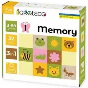 IGROTECO Дървена игра с памет - 32 фигури