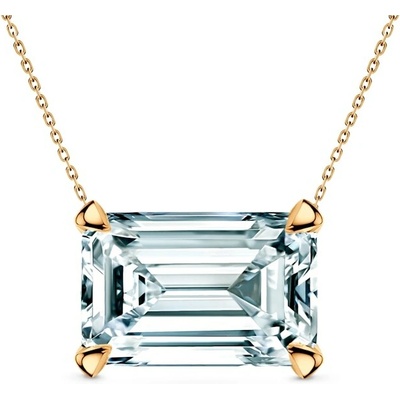 Savicki Náhrdelník žlté zlato, laboratórny diamant SYL-N-EM-050-LAB-Z
