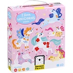BANANA PANDA Детски пъзел Banana Panda от 60 части - Обичам еднорози (49264) - baby