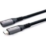 Equip Cable - 128371 (USB-C 3.2 Gen2 удължител, мъжки/женски, 4K/60Hz, 10Gbps, 1 м) (128371)