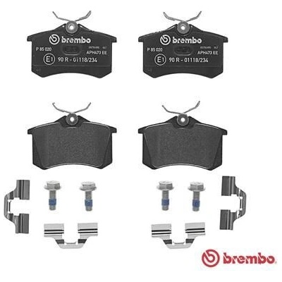 Sada brzdových destiček BREMBO P85020 – Zboží Mobilmania