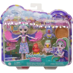 Enchantimals Игрален комплект Enchantimals - Filia Finch Family, 4 части (MTHKN15)