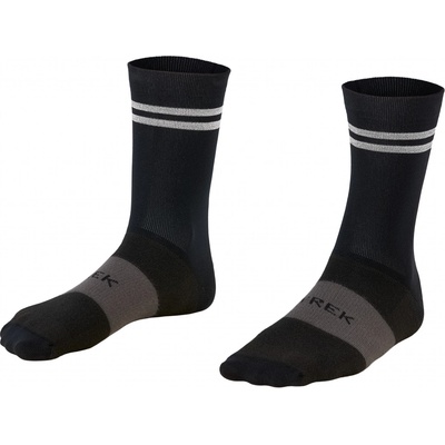 Trek Race Reflective Crew Cycling Sock černá