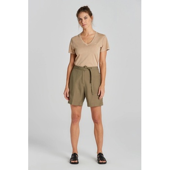 Gant šortky REL TIE WAIST SHORTS hnědá