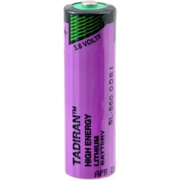 Image 1 of Tadiran Batteries Литиево тионилхлоридна батерия 3, 6V AA R6 2, 4Ah SL860/S /STD /с пъпка/ TADIRAN (TAD-BL-SL860)