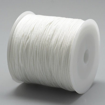 Nylonová šňůrka 0,8 mm bílá – Zboží Dáma